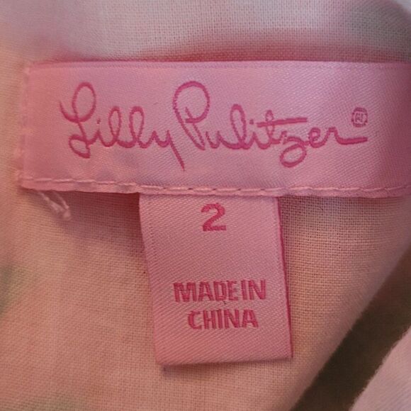 Lilly Pulitzer 80's Everything Nice Freja' Floral Fit & Flare Dress Pockets Sz 2 - Picture 3 of 12